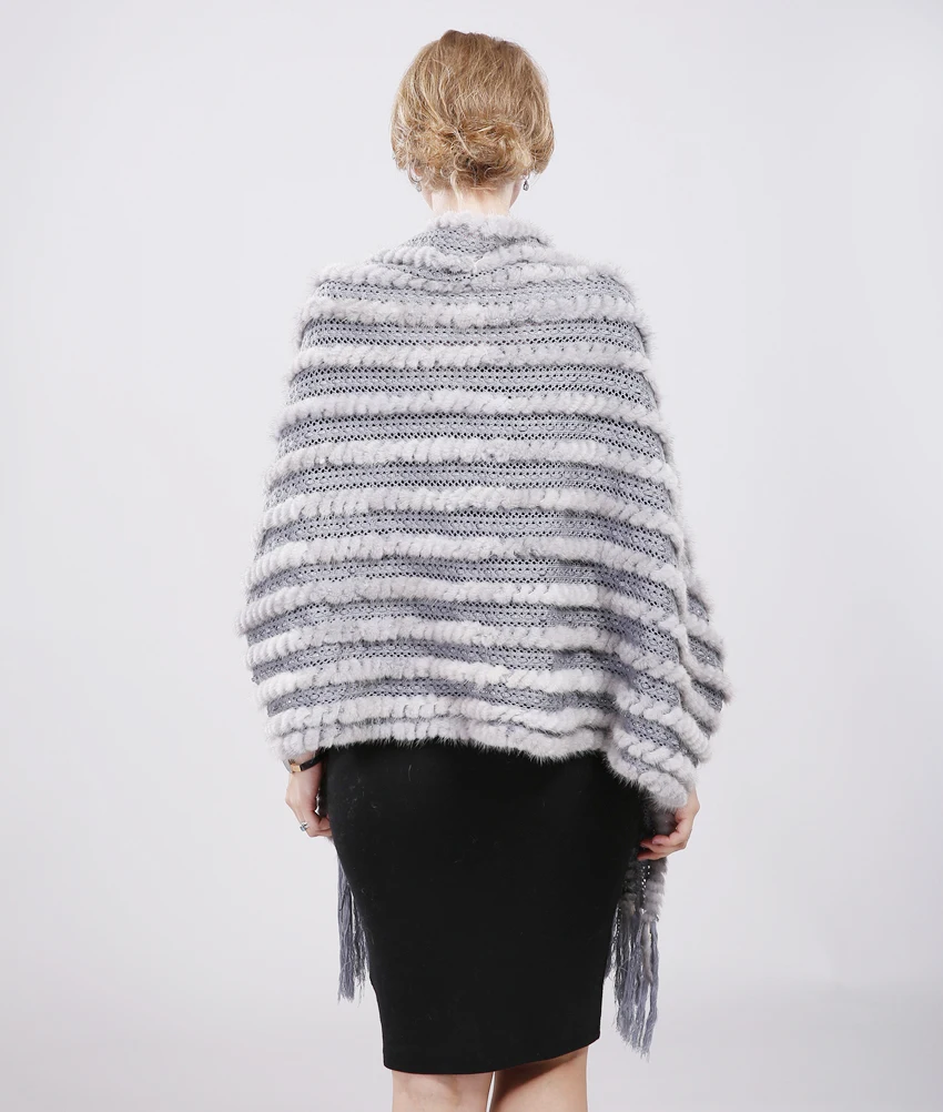 NGSG из натуральной норки шарф шаль Для женщин Европа Весна серый Knitte меха Обёрточная бумага халат женский Осенняя мода Повседневное тонкий норки кисточкой пальто