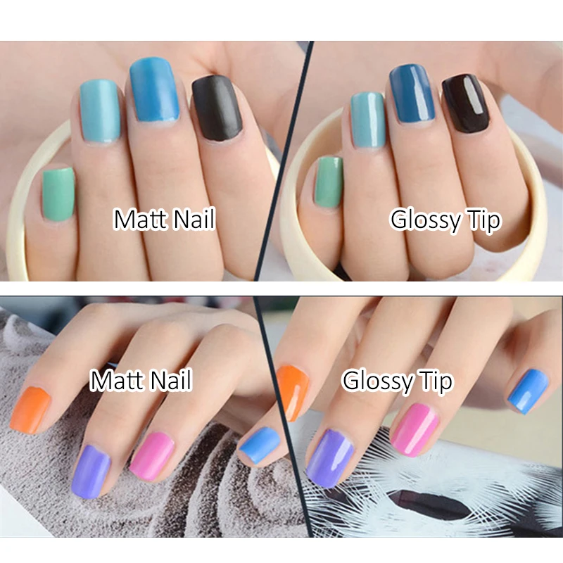 ROSALIND Nail Gel Polish Matt Top Coat 10ML Art Design Primer Semi Permanent UV Soak-Off Manicure Transparent Lacquer | Красота и