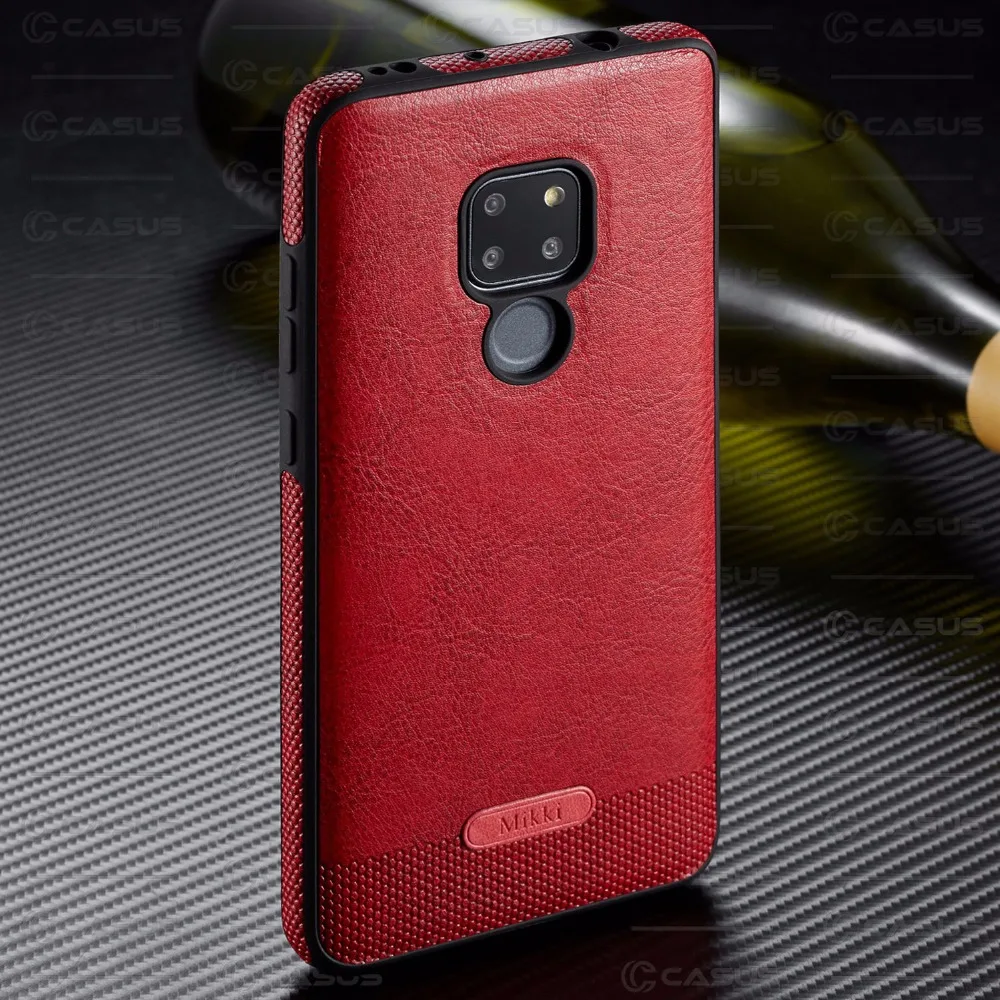 Тонкий роскошный чехол из искусственной кожи для Huawei Mate 20 с мягкой силиконовой