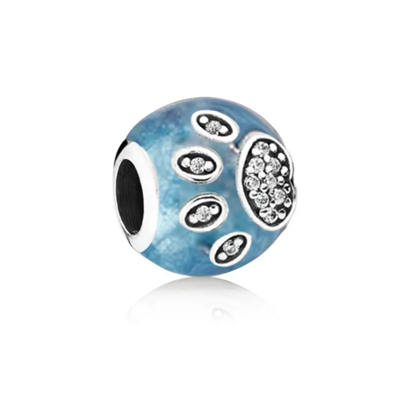 Модные очаровательные животных след круглые бусины Fit Пан Браслеты и браслеты