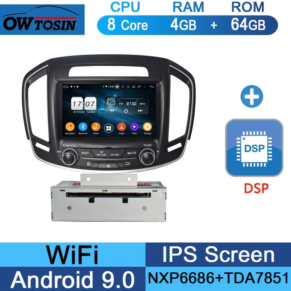 64G DSP " ips 1920*1080 8 ядерный 4G+ 64G Android 9,0 автомобильный dvd-плеер для Buick Regal Vauxhall Insignia/Opel Insignia CarPlay - Цвет: 64G DSP