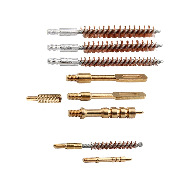 

Hunting Cleaning Gun Pistol Kit Pistol Cleaning Tool Nylon Bag Rod Brush for All Calibers Handguan HT37-004665