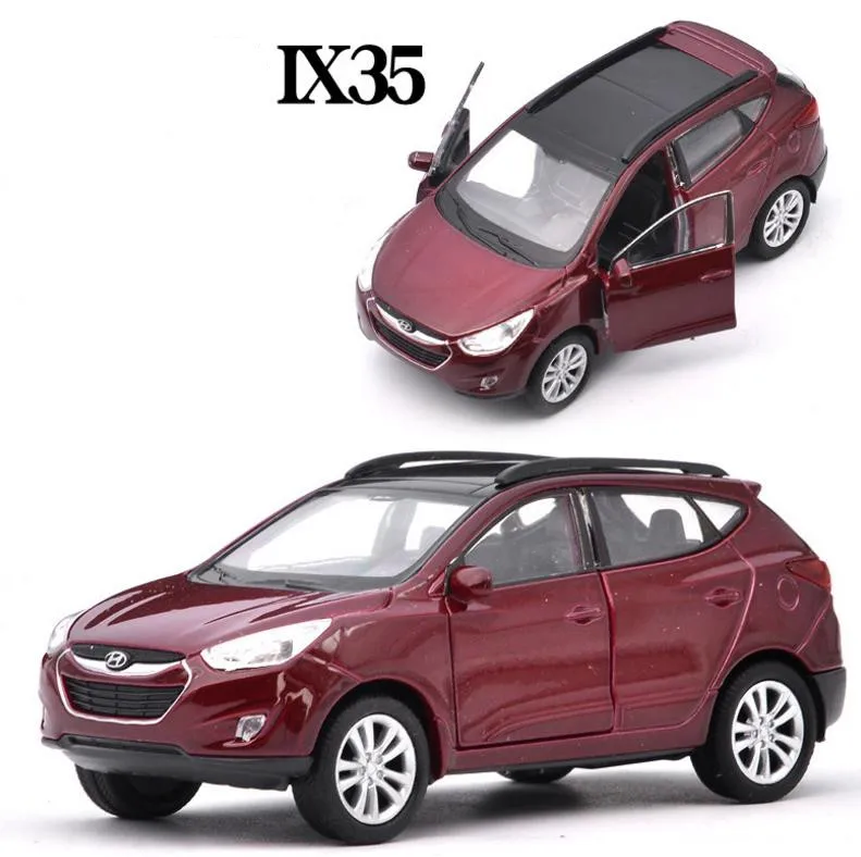 1:36 размер Hyundai Tucson IX35 сплав тянущаяся Автомобильная игрушка высокая симуляция
