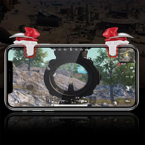 L1 R1 Triggers Триггеры для мобильного телефона dzhostk Pubg мобильный игровой коврик геймпад контроллер L1R1 триггер Кнопка огня Джойстик для Iphone - Цвет: L1 R1 Triggers