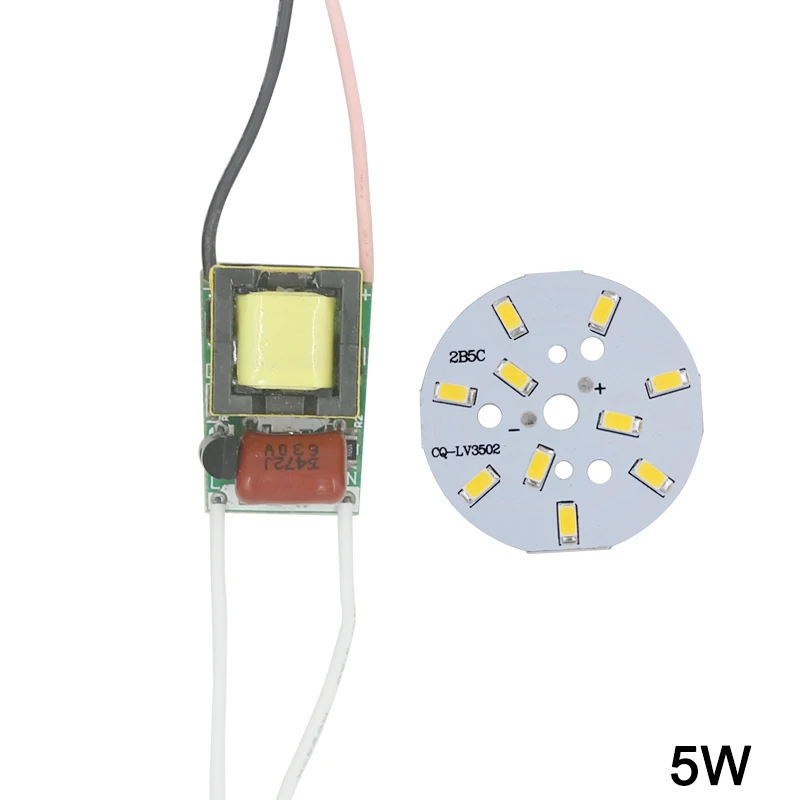 Светодиодный светильник 5730SMD 1 комплект с регулируемой яркостью + AC90-265V | Лампы и