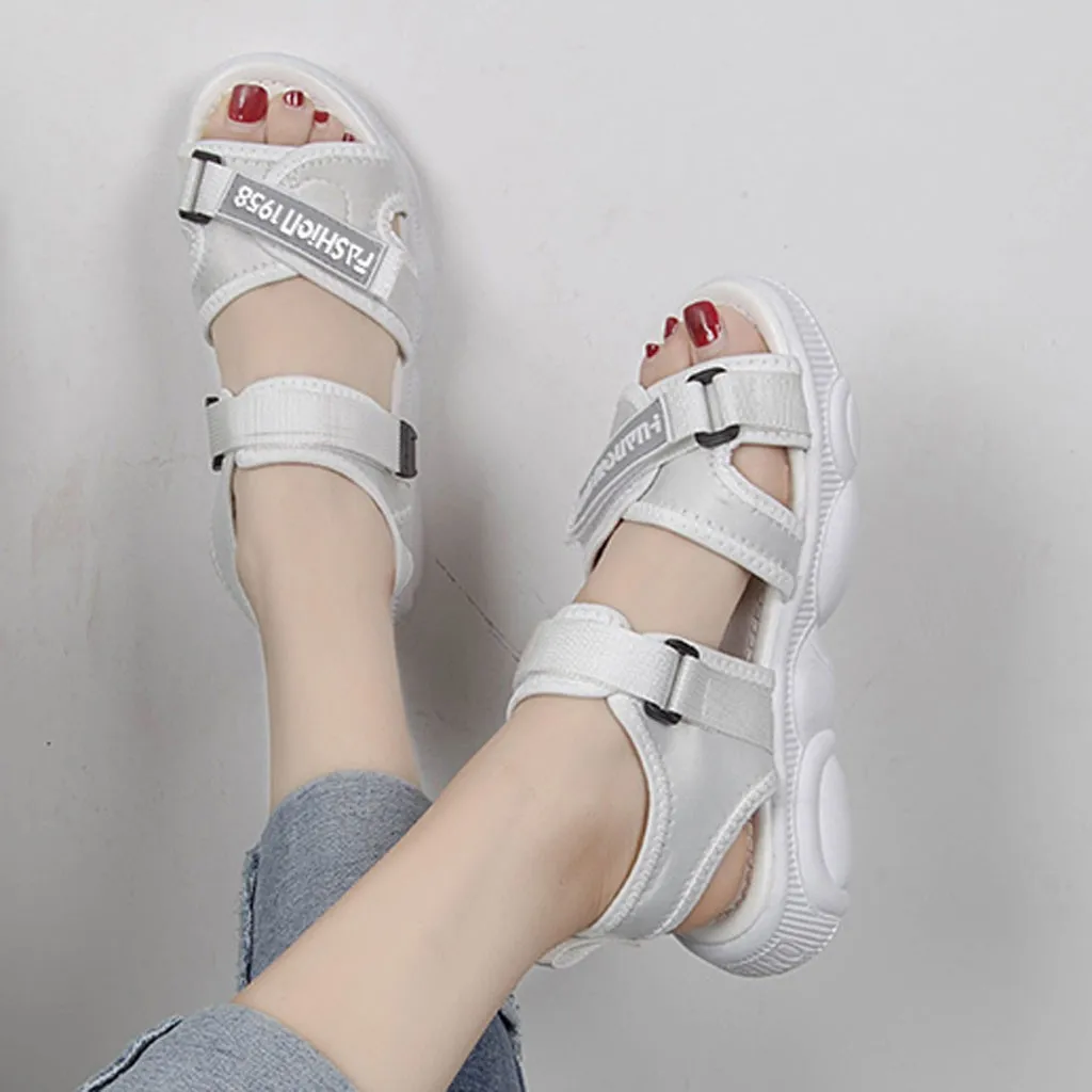 SAGACE Shoes Women Comfortable Sandals Ladies Slip-on Flat With Sandals Sports Beach Walk Shoes Summer Fashion Casual Shoes J30