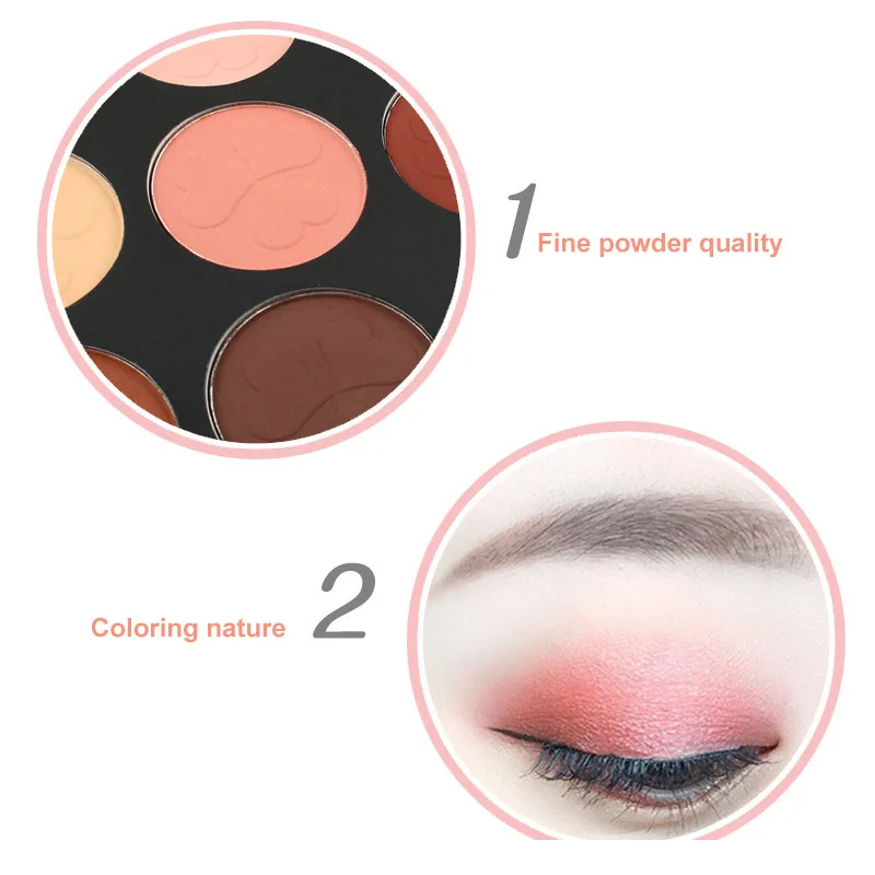Hot Sale Eyeshadow Palette 9 Colors Long Lasting Waterproof Portable Makeup for Women |