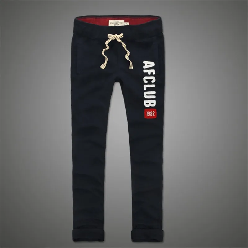 Мужские летние брюки из 100% хлопка длинные тонкие тренировочные штаны с вышивкой|