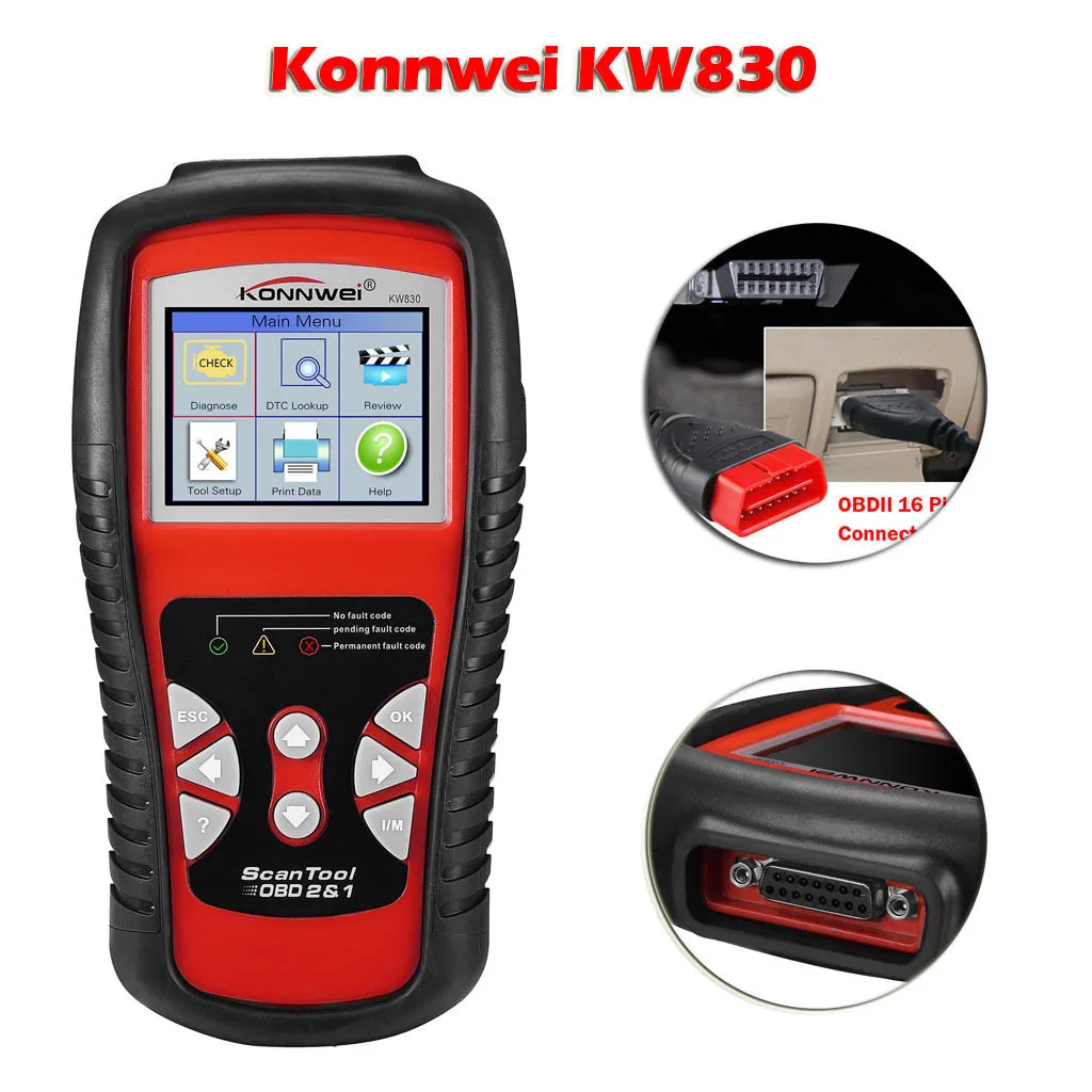 Инструмент CARPRIE новинка 2019 горячая распродажа KW830 OBDII OBD2 автомобильный