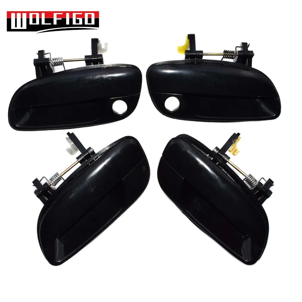 WOLFIGO для hyundai Elantra гладкий черный 2001-2005 наружные дверные ручки передний задний левый правый 82650-2D000, 82660-2D000