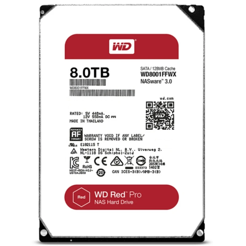 Диск Жесткий WD RED Pro 8 ТБ 3 5 дюйма 7200 об/мин 256 Мб |