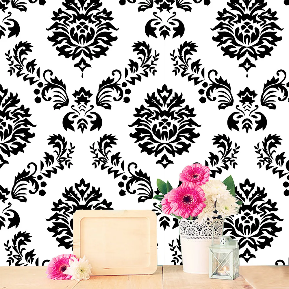 Funlife Дамаск стены Стикеры, современные обои rolls для гостиной, Wall Art украшения дома, самоклеющиеся водостойкие Переводные картинки
