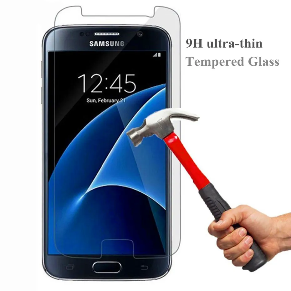 Ультратонкое закаленное стекло для samsung galaxy S2 S3 S4 S5 Защитная пленка экрана на Note 5 4