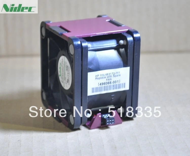 Для V60E12BS1A7 09A032 Nidec 6 см 60 мм 496064 001 496066 Вентилятор охлаждения сервера P/N: 463172
