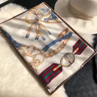 Новинка 2022, роскошный брендовый женский шелковый шарф, модные шарфы с принтом, летние шали и палантины, Женская бандана из мягкой пашмины