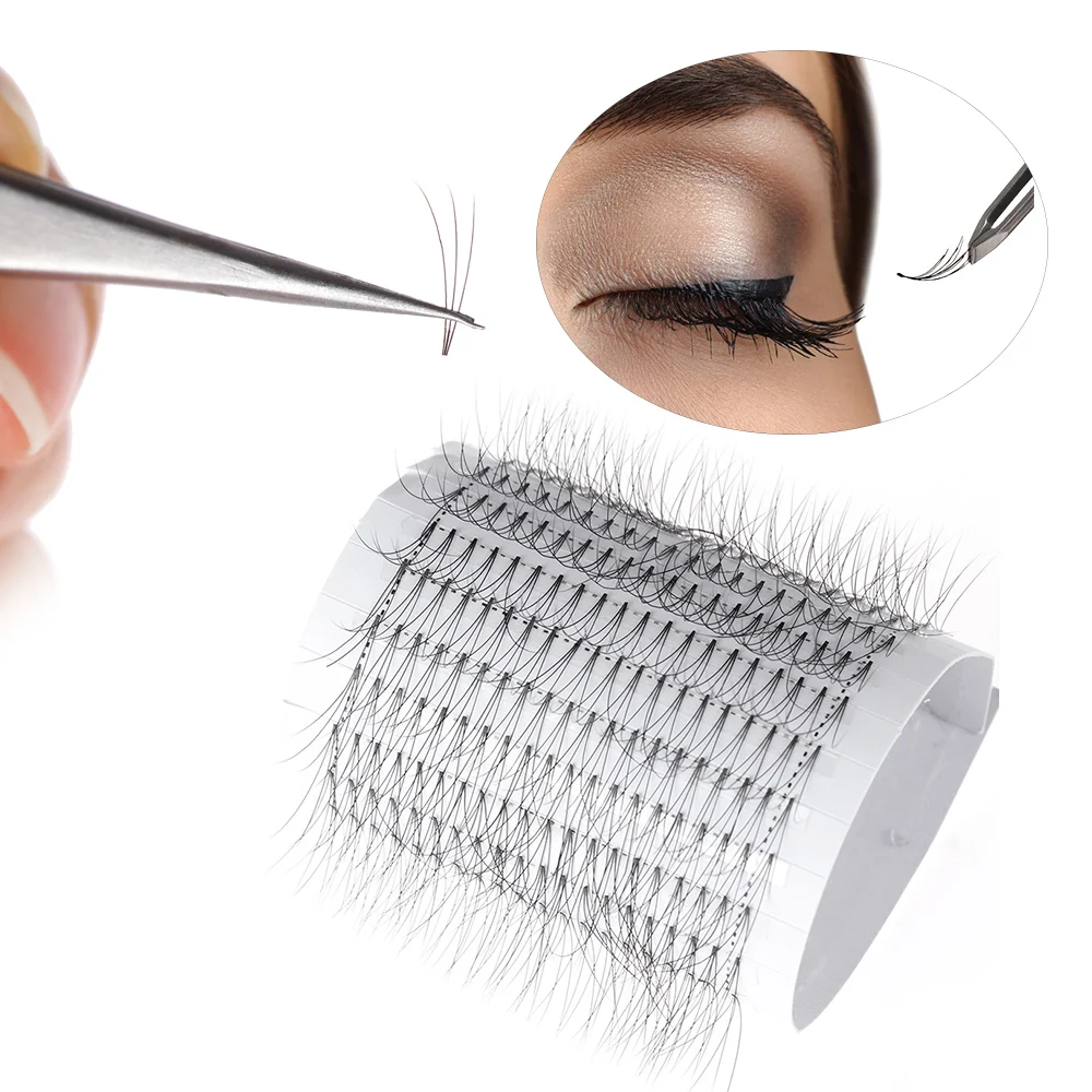 Профессиональные ресницы для наращивания 12 линий русский объем 3D норковые C/D