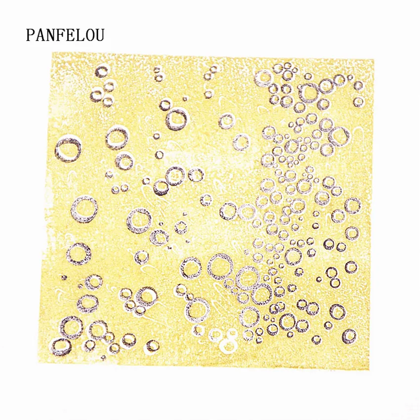 Двухцветные прозрачные силиконовые каучуковые штампы PANFELOU для скрапбукинга