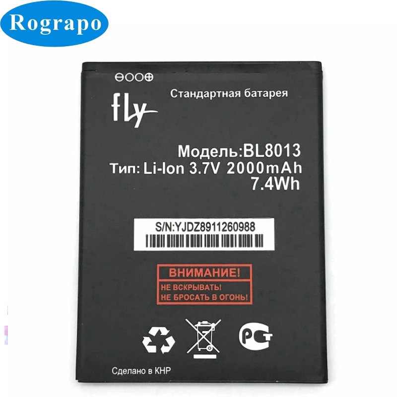 Сменный аккумулятор BL8013 на 2000 мАч для Fly FS506 Cirrus 3 BL 8013 батареи сотового телефона|cell