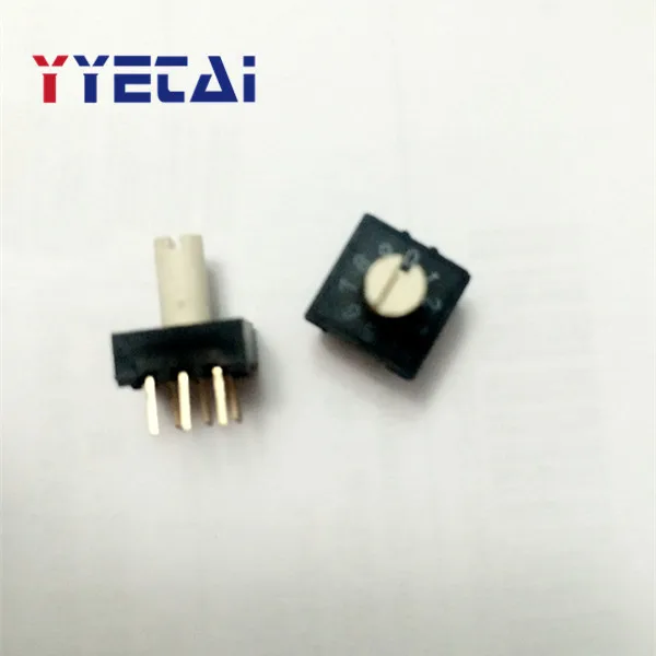 YongYeTai RH3HAF 10R поворотный кодировщик DIP переключатель 10 0 9 с ручкой 3: 3 pin
