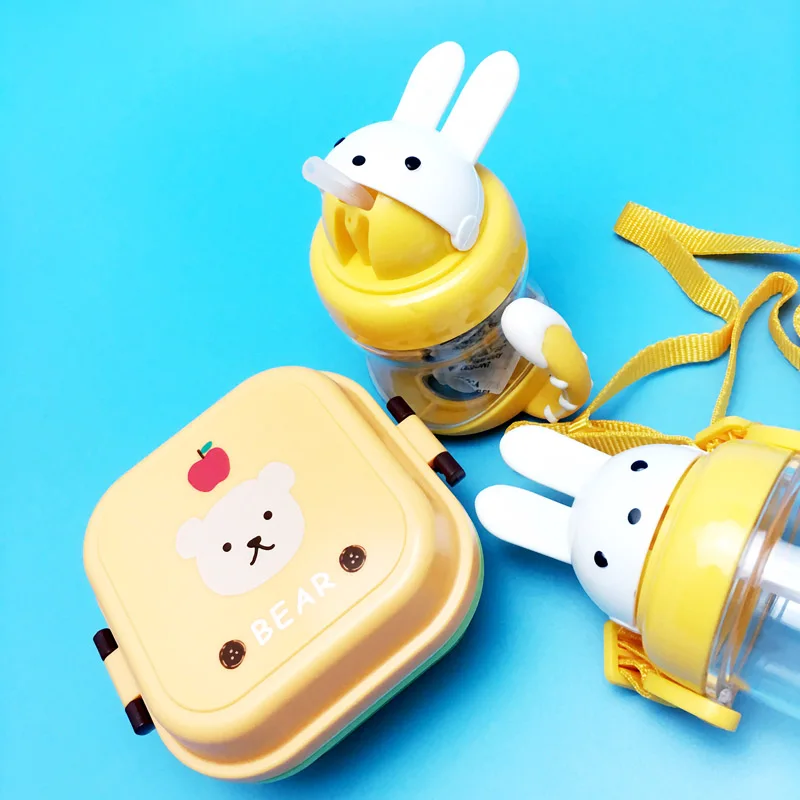 3 шт./компл. мультяшный Ланч бокс для детский пищевой контейнер двойной