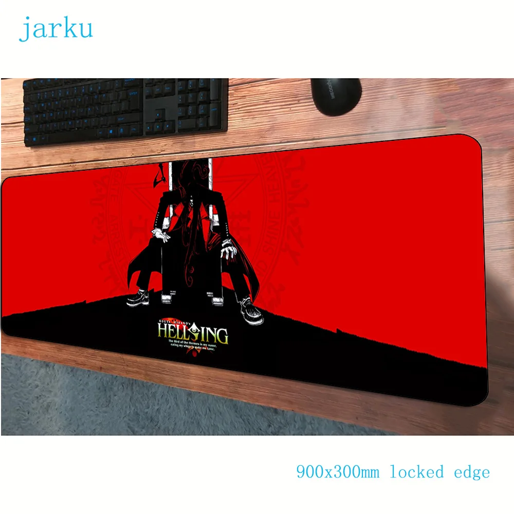 hellsing pad mouse cute computer gamer 900x300x3mm padmouse big Popular mousepad ergonomic gadget office desk mats | Компьютеры и офис