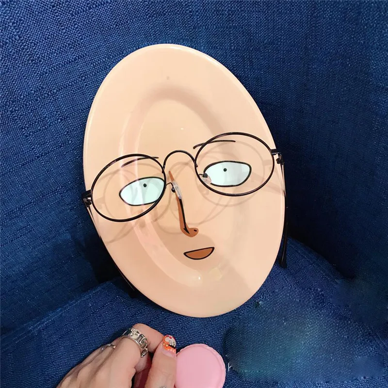 Аниме мультфильм One punch man Сайтама бритен приз Сайтама тарелка блюдо на Хэллоуин Косплей блюдо Рождественский подарок