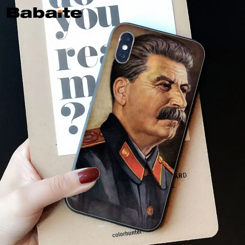 Babaite Сталиным Советском Союзе DIY чехол для телефона iPhone X XS MAX 6 6s 7 7plus 8 8Plus 5 5S SE