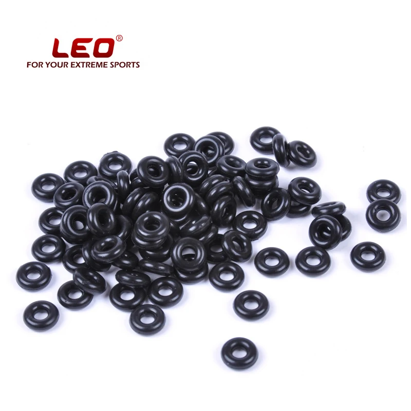 500pcs/pack Leo Top Quality O-shaped Ring 27001 Rod Clip Tippet Connector RubberRubber Rings Fishing Accessories Pesca Swivel | Спорт и