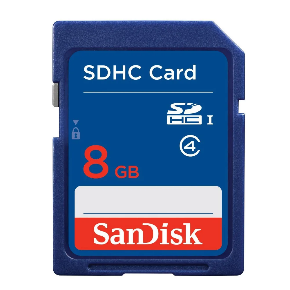 Новый 2014 Горячая Продажа 100% Первоначально Неподдельный SanDisk SDHC Карты Памяти