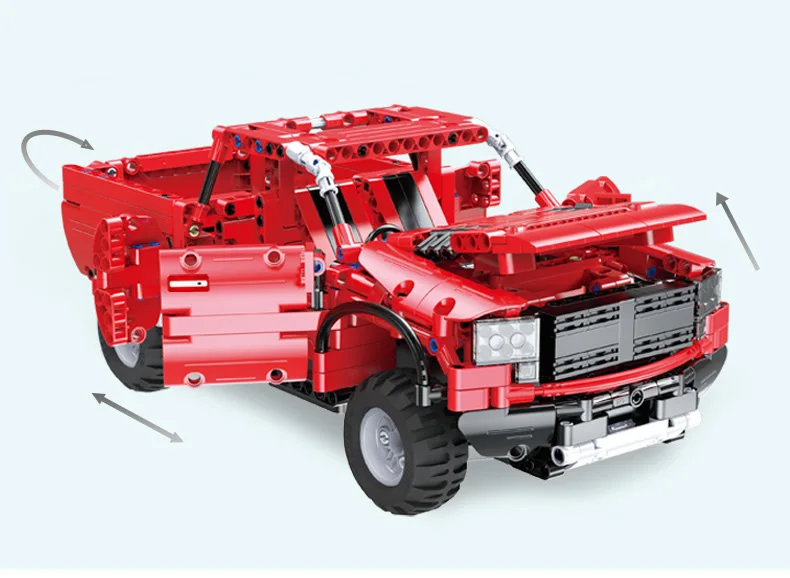 Горячая дистанционного управления по радио знаменитый автомобиль ford f150 building block 2,4 ГГц Raptor собрать Модель Кирпичи rc игрушки коллекция для подарки