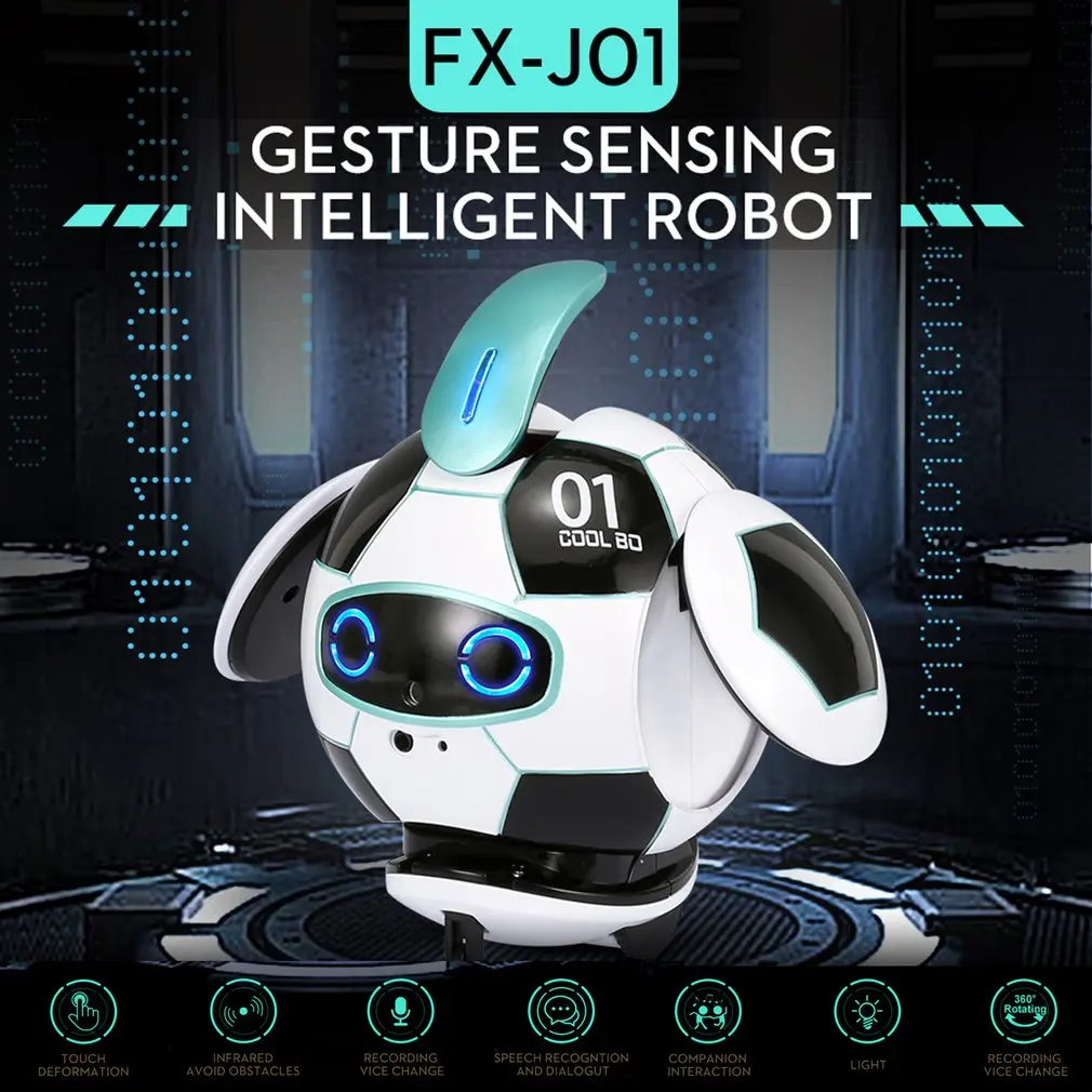 Робот KUBO Ball, робот AI, робот-Компаньон с распознаванием жестов, Интеллектуальный робот, танцующий пение, игрушки для детей, подарок