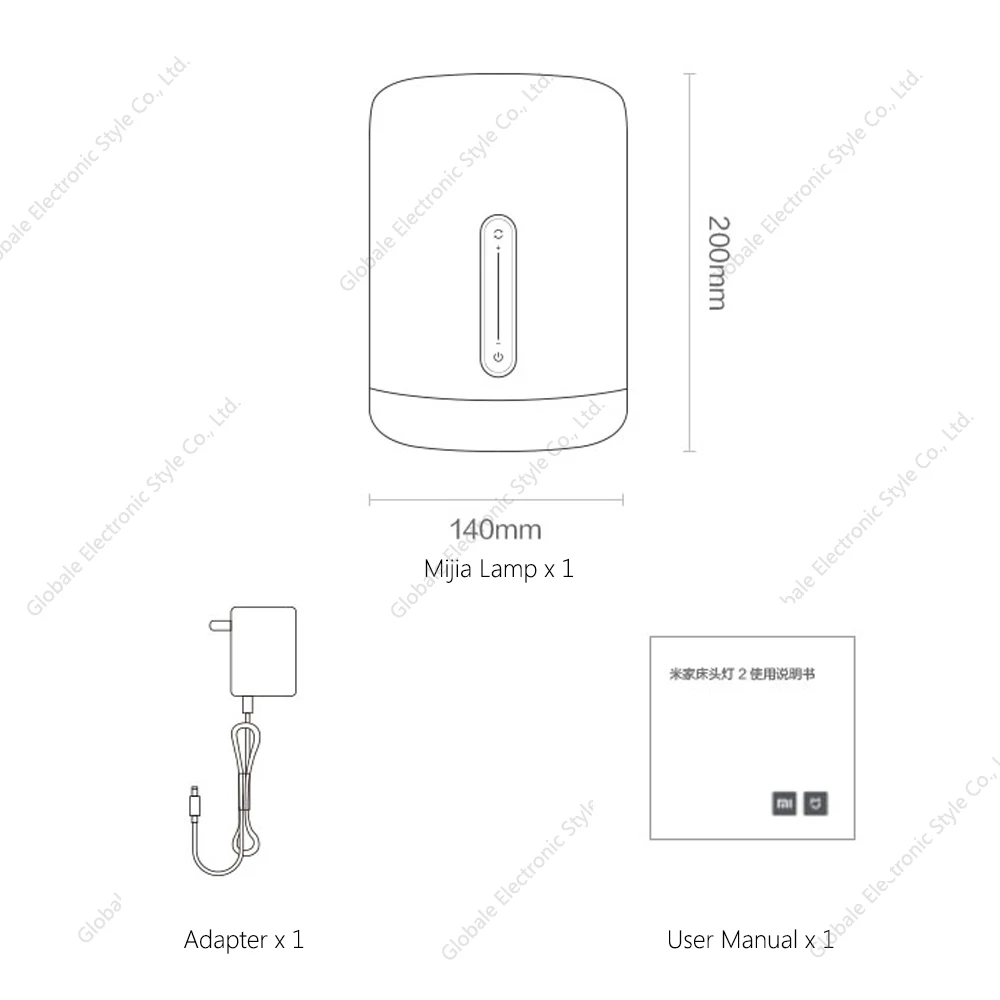 Оригинальный Xiaomi Mijia умный светодиодный ночник прикроватная лампа 2 Красочный