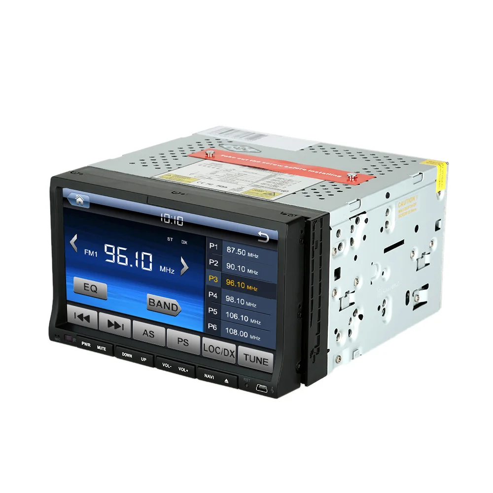 Автомагнитола 2 Din с сенсорным экраном 7 дюймов DVD плеер поддержкой Bluetooth FM AM CD MP3 WMA