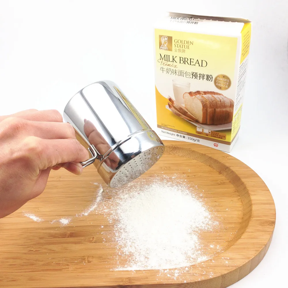 Шейкер для муки из нержавеющей стали с ручкой новые инструменты выпечки сито