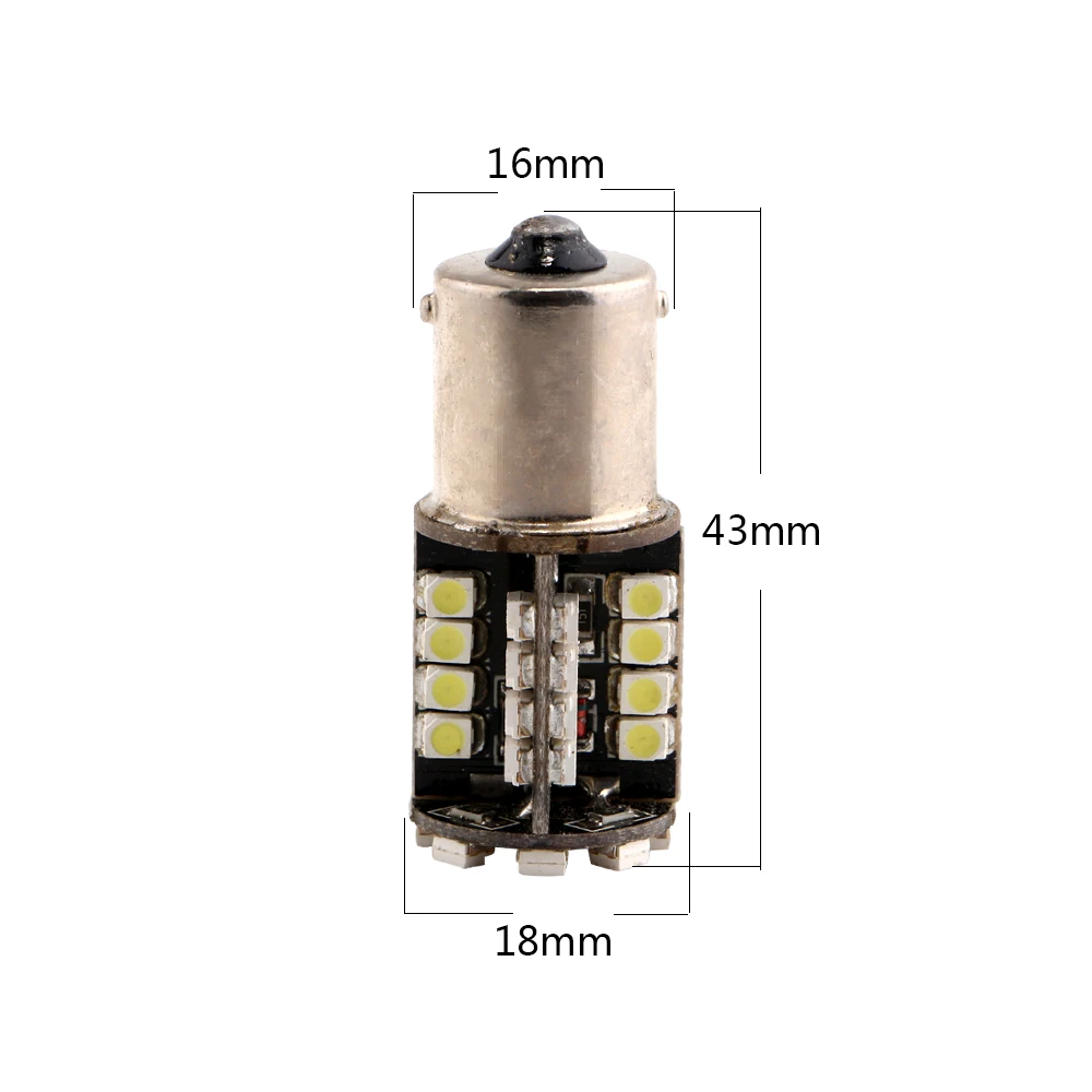 4 шт. 1156 BA15S 1157 BAY15D Canbus без ошибок 3528 1210 44 SMD LED декодер лампа задний хвост DRL сигнал