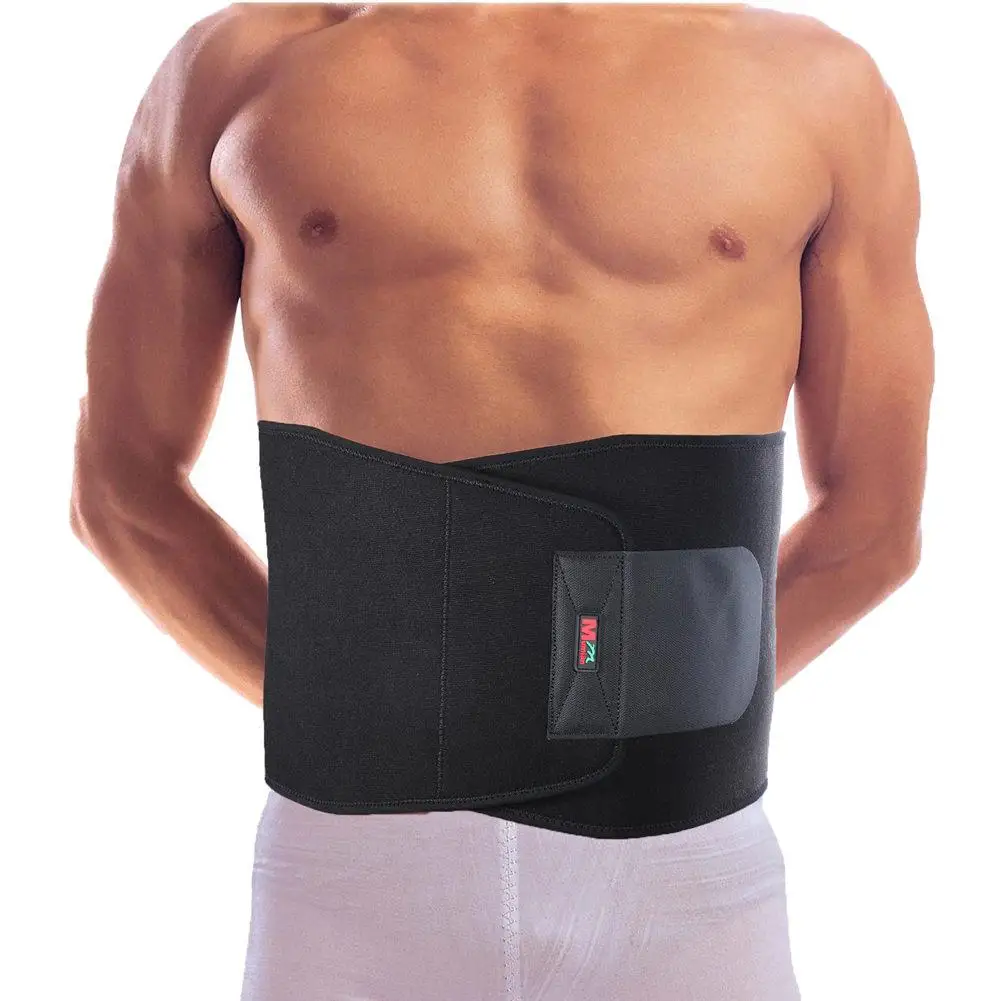 

Adjustable Elastic Sport Waist Guard Protector Black Open Design Burn Body Fat To Lose Weight Effective Treatment