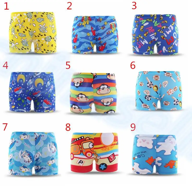2-6 years adjustable cartoon children swimming trunks Marine animals stars child boy briefs pants | Спорт и развлечения