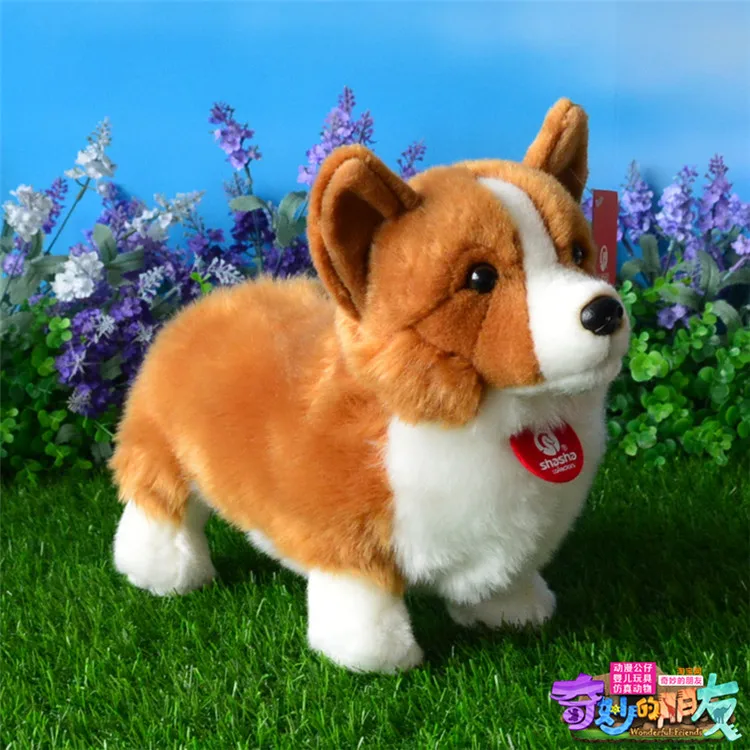 Cute Corgi Dog Plush Toys Simulation Animal Doll Gifts For Children | Игрушки и хобби
