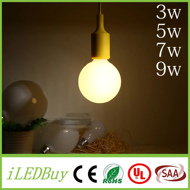 Светодиодная лампа E27 светодиодная 3 Вт 5 7 9 AC110v 220 в настоящий ватт SMD2835