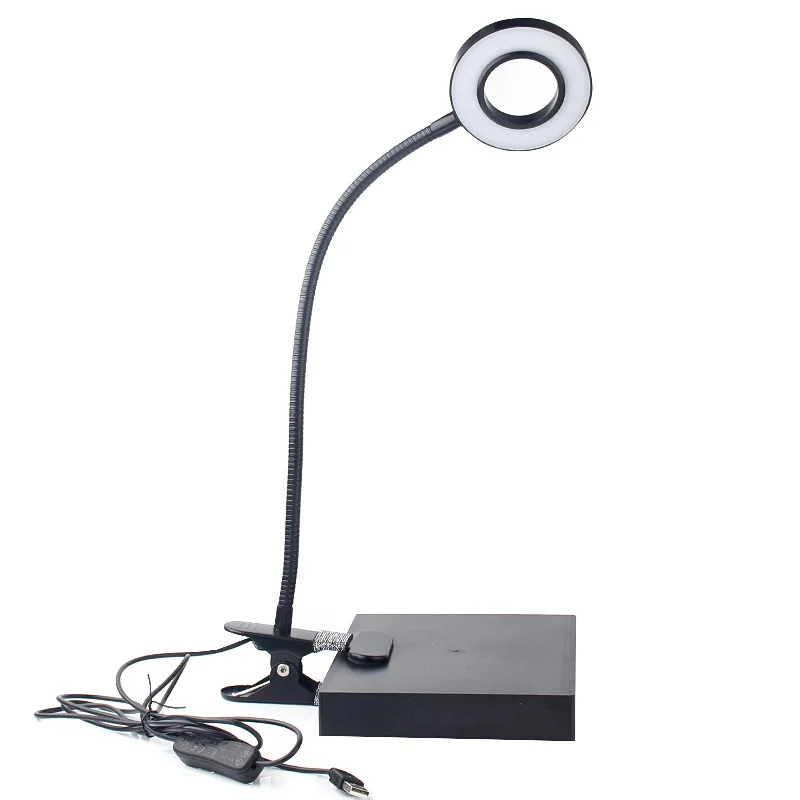 

1 pcs black Makeup Illuminator Equipment Improved Tattoo Lamp With Clamp permanent eyebrow tattoo clip light Beauty Salon Lamp