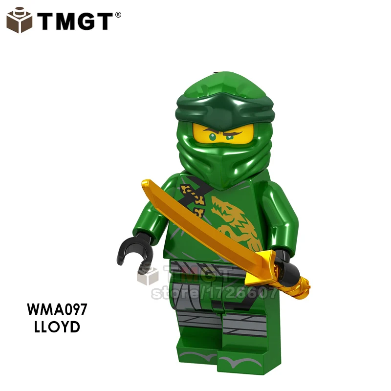 A097 Кубики Akita Ninja COLE ZANE JAY KAI NAY коричневый PYRO змея предок GA115-122 GA123-130 строительные блоки игрушки подарки для детей - Цвет: A097