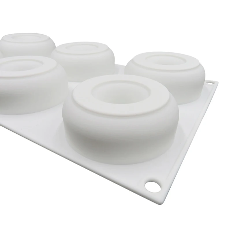 XINAHER 3D Silicone Doughnut Cake Mold For Mousse Chocolate Brownies Baking Tools | Дом и сад