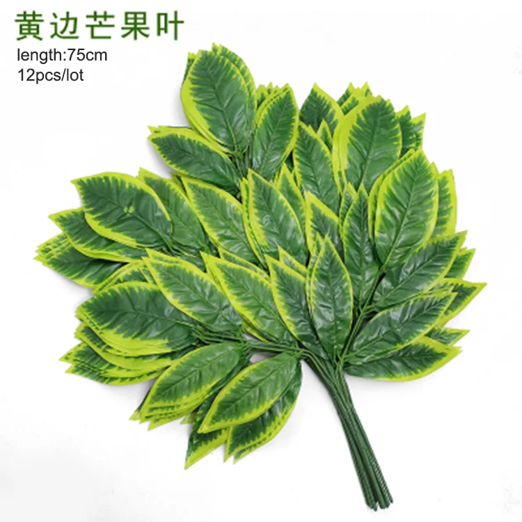 CHENCHENG, 12 шт./лот, искусственные растения, кленовый лист, искусственные листья, пластиковые ветви деревьев, имитация шелка, украшение для дома, осень - Цвет: 08
