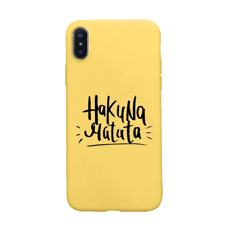Hakuna Matata Король Лев Тимон Мягкий силиконовый чехол для телефона чехол для iPhone 5 5S SE 6 6s 7 8 plus X Xs XR max pumbaa simba - Цвет: Y-1341