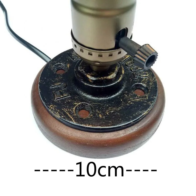 Деревянные настольные лампы в стиле ретро E27 Настольный светильник для спальни