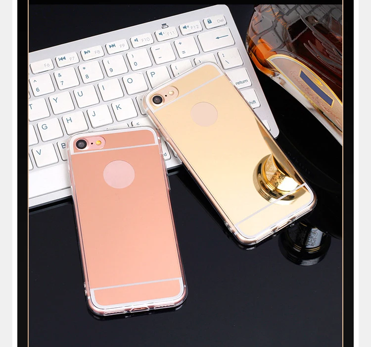 Зеркальный чехол TRISEOLY цвета розового золота для телефона OPPO A59 A37 A57 A83 A73 A75 F5 F7 F9 A5