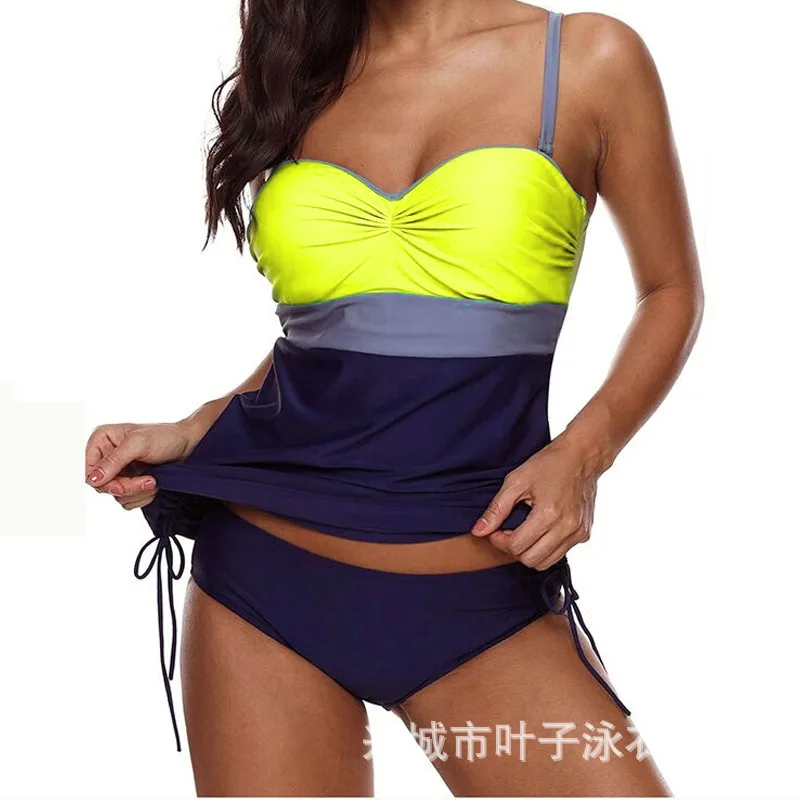 Танкини большого размера купальный костюм 5XL свободный купальник Женский