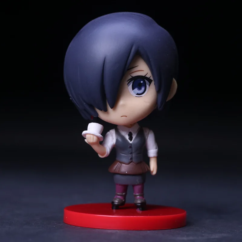 Аниме Tokyo Ghoul Ken Kaneki Kirishima Touka Шу цукияма Uta Q версия ПВХ Фигурки Коллекционная