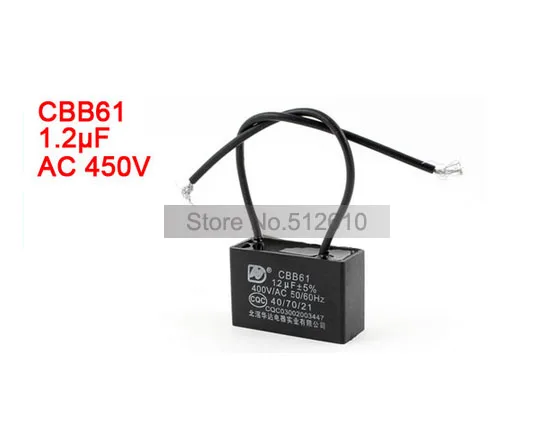 Лучшая акция оптовая цена CBB61 AC 400V 1 2 мкФ 5% Кондиционер Электрический вентилятор