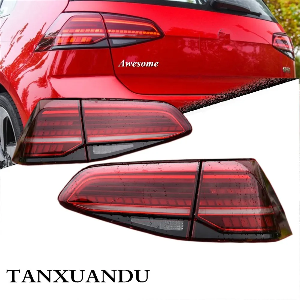 Динамический светодиодный фонарь Golf 7 5 R 1 комплект темно красный световой